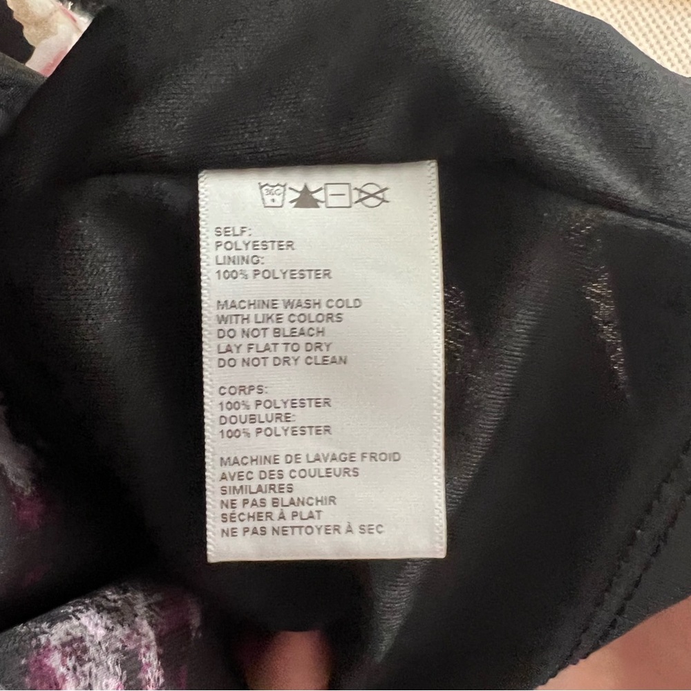 Urban Outfitters Black Floral Pink High Low Wrap Dress, Size XS - Picture 9 of 9